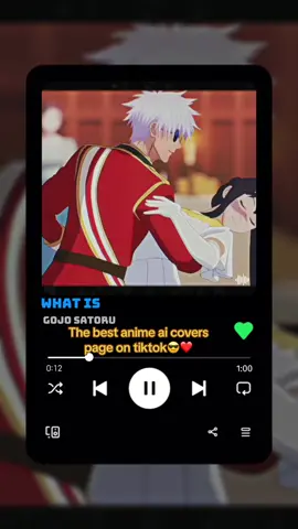 Gojo sings what is . . . . #gojo #jjk #jujutsukaisen #gojoedit #sukuna #utahime #jujutsukaisen #jujutsukaisenedit 