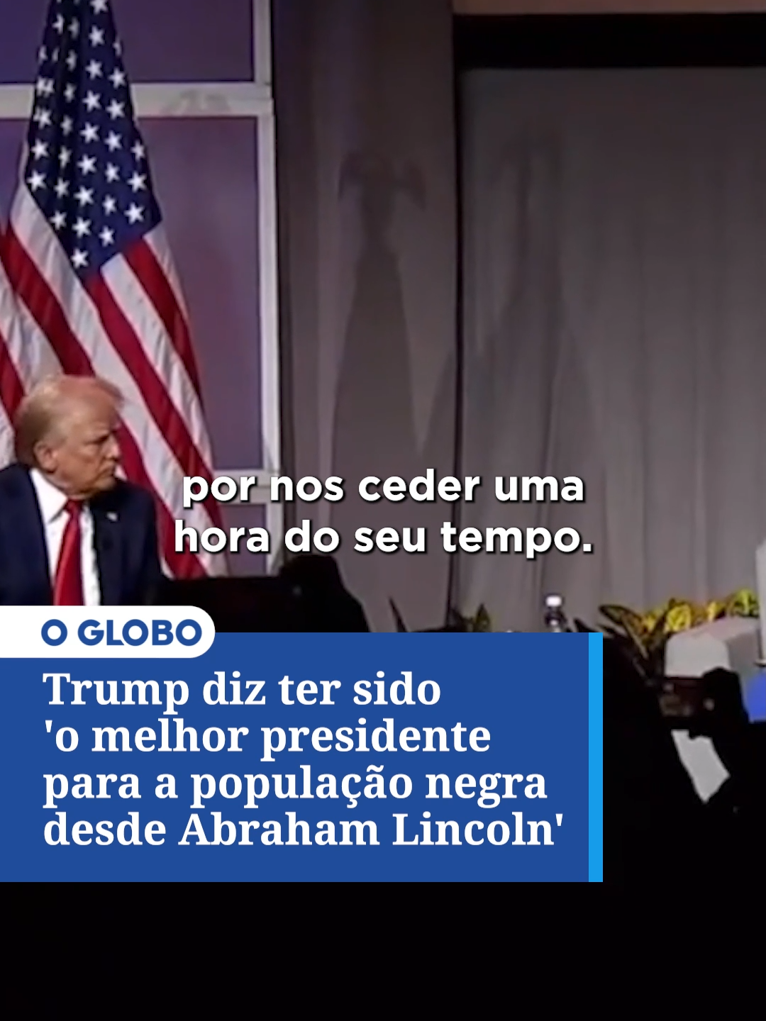 Em entrevista na Associação Nacional de Jornalistas Negros dos EUA, Donald Trump afirmou ter sido 'o melhor presidente para a população negra desde Abraham Lincoln'. #JornalOGlobo #TiktokNews #TiktokNotícias #donaldtrump #trump #usaelection2024