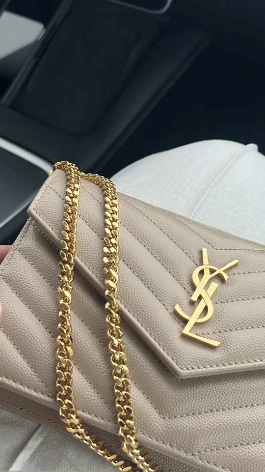 YSL Cassandre Envelope Chain Wallet unboxing #ysl #saintlaurent #unboxing #handbagtiktok #woc #walletonchain 