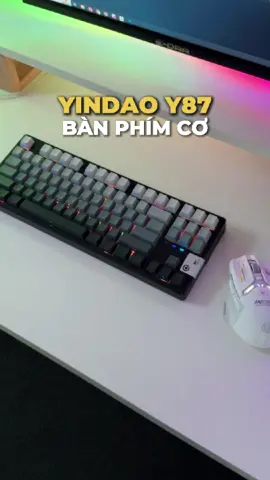 Bàn phím cơ YINDIAO Y87 #xuhuong #fyp #banphimco #sidotech 