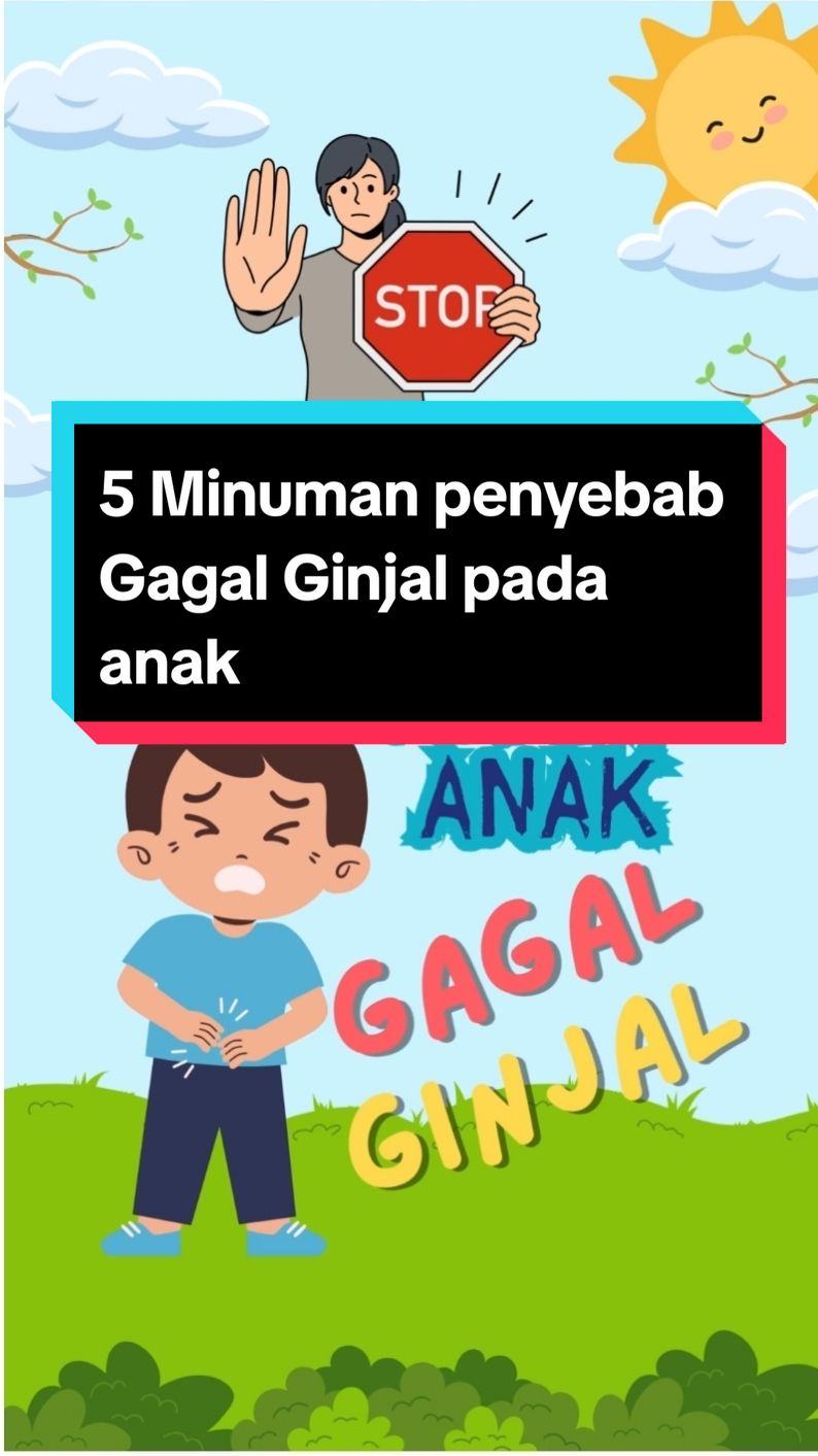 Tips anak sehat agar terhindar dari gangguan ginjal pada anak. 5 minuman ini harus dihindari karena seringkali menjadi penyebab utama gagal ginjal pada anak. #anaksehat #keluargasehatindonesiakuat #iburumahtangga #ibudananak 