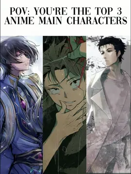 The goats of anime #fyp #anime #animeedit #lelouch #lelouchvibritannia #lelouchlamperouge #codegeass #subaru #subarunatsuki #rezero #okabe #rintarookabe #hyouinkyouma #steinsgate 