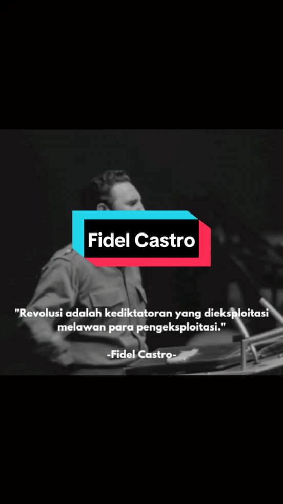 Fidel Alejandro Castro Ruz (bahasa Spanyol: [fiˈðel ˈkastɾo] 13 Agustus 1926 – 25 November 2016) adalah seorang pejuang revolusi dan politikus Kuba yang berhaluan komunis. Castro menjabat sebagai Perdana Menteri Kuba dari 1959 hingga 1976 dan sebagai Presiden Kuba sejak 1976 hingga 2008. Selain itu, ia juga mengemban jabatan Sekretaris Pertama Partai Komunis Kuba dari 1965 hingga 2011. #fidelcastro #cuba #history #fypシ 