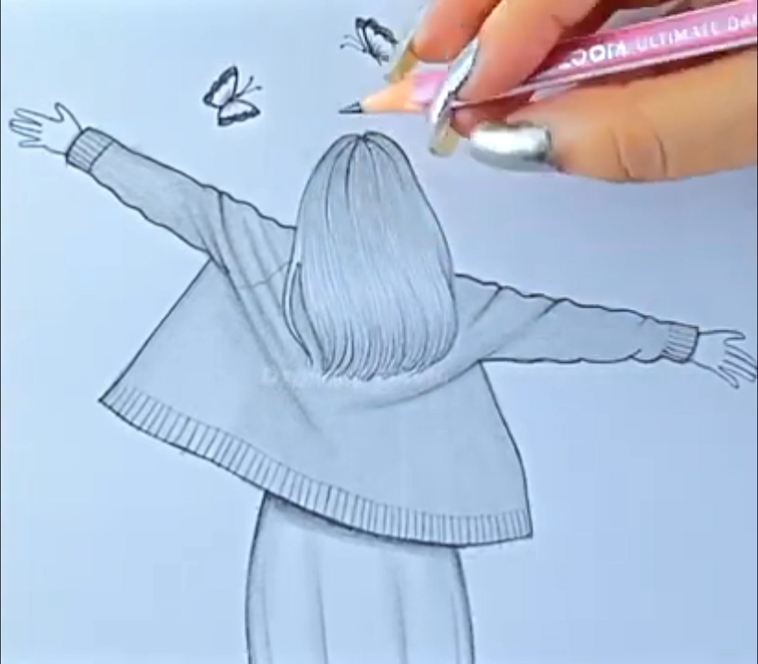 Draw a happy girl with Pencil 😊💖 #trending #couple #foryou #unfreezemyaccount #foryoupage #modelinggirl #thecrazysketcher #drawingwithpencil #15august #artisanbd2 #sketch #artisanuk #happybirthday #artisanbd 