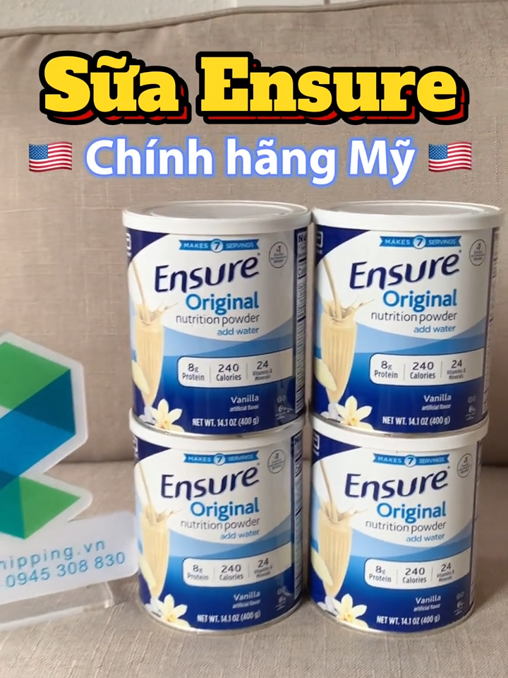 Sữa Ensure chính hãng Mỹ lon 400g cho khách yêu đây ạ #ensure #suabot