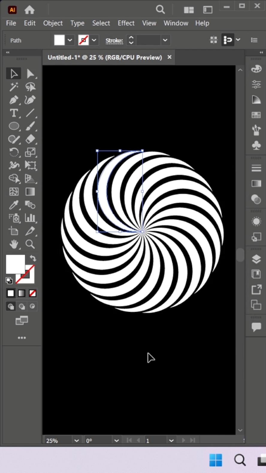 Spiral circular pattern in illustrator #tutorial #illustrator #graphicdesign #course #foryou 