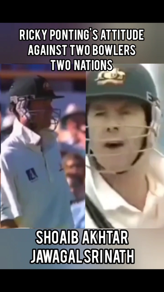 #Ricky Ponting's attitude against two bowlers #shoaibakhtar  #TheLegend 