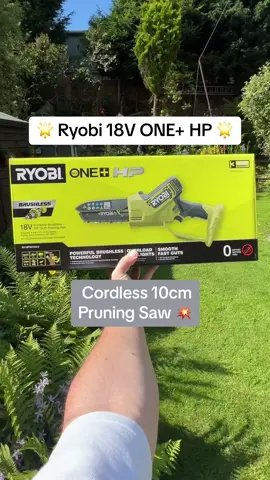 A safer and smarter way for all your pruning, limbing and cutting, with the Ryobi One+ HP 18V Cordless 10cm Pruning Saw 🌟 Discover more on our website! #ryobi #ryobitools #ryobifreaks #ryobination #ryobimade #saw #pruning 