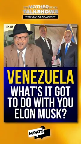 VENEZUELA ‘What’s it got to do with you Elon?’ Musk and his new-found love for Netanyahu. ‘Where leaders fall other leaders take their place.’ Stand up Venezuela. Follow @MoatsTV #Musk #Netanyahu #IsmailHaniyeh #Maduro #MOATS 365