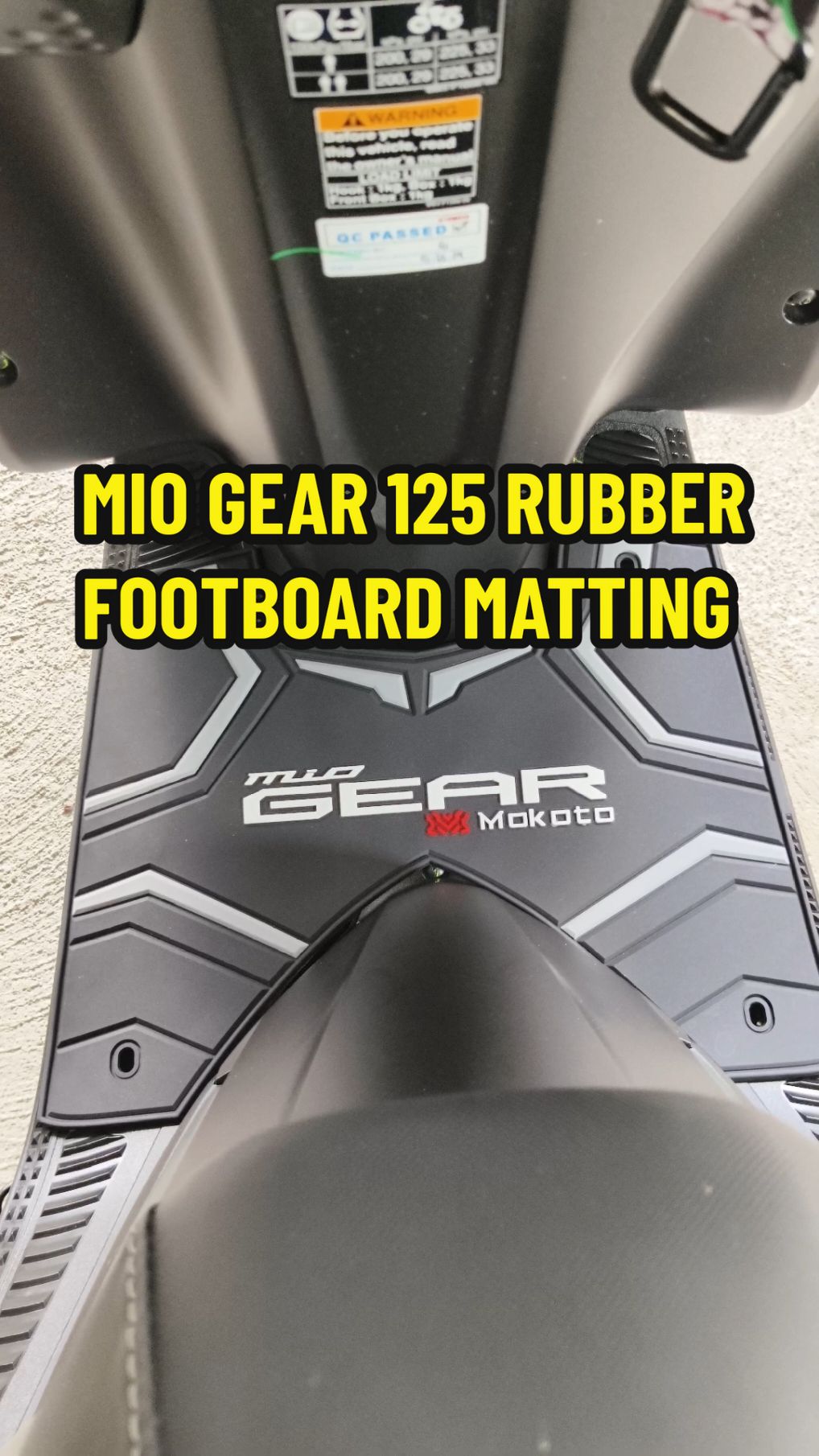 FOOTBOARD MATTING MIO GEAR 125 #embmotovlogg  #miogear125s #yamahagear125 #miogear125 #yamahagears125 #miogear #yamahamiogear #yamahamio 