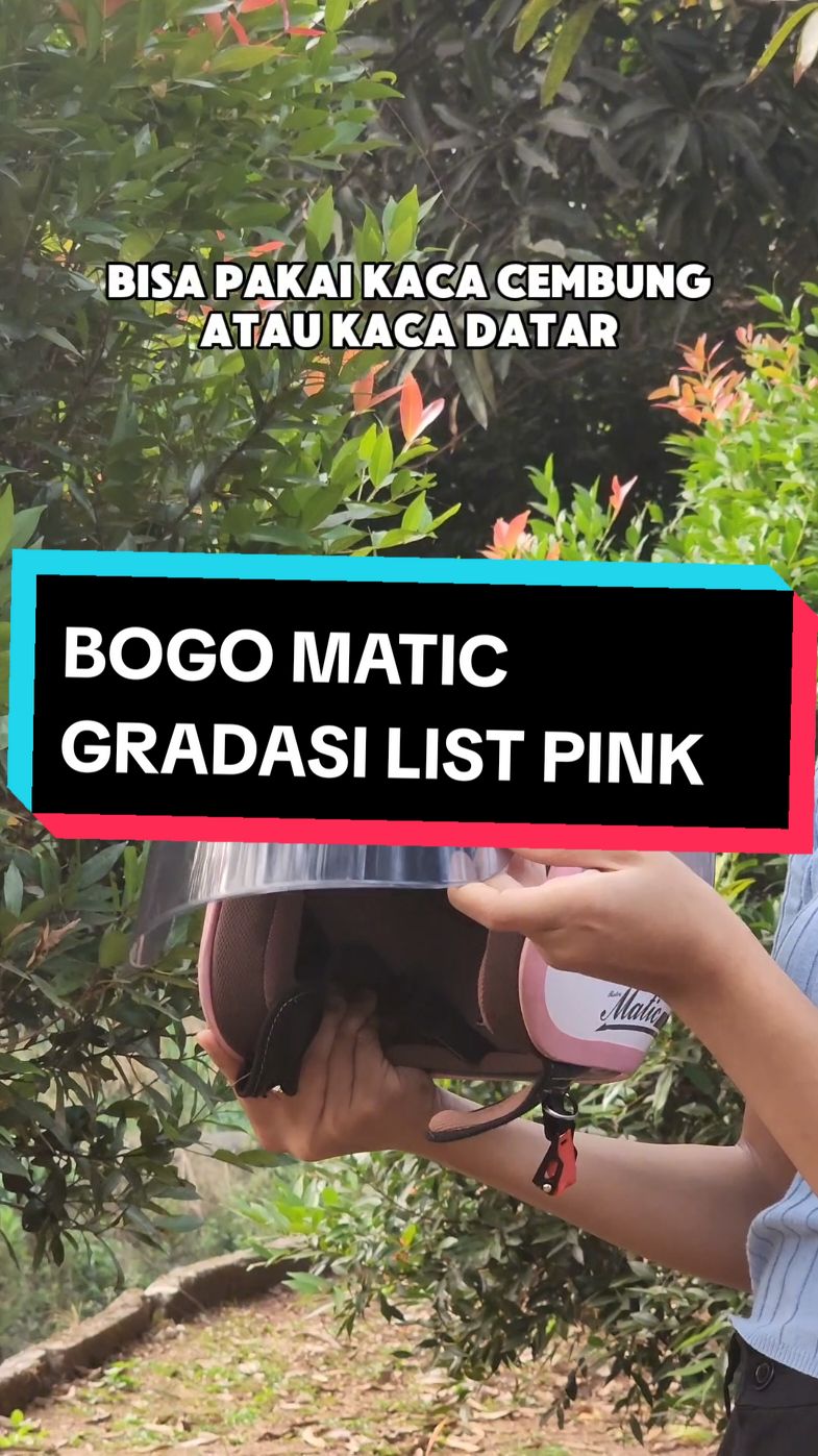 helm bogo matic gradasi list pink🥰 #GutsToExploreChallenge #helmetloverindonesia #helmsni #helmhijab #helmet 