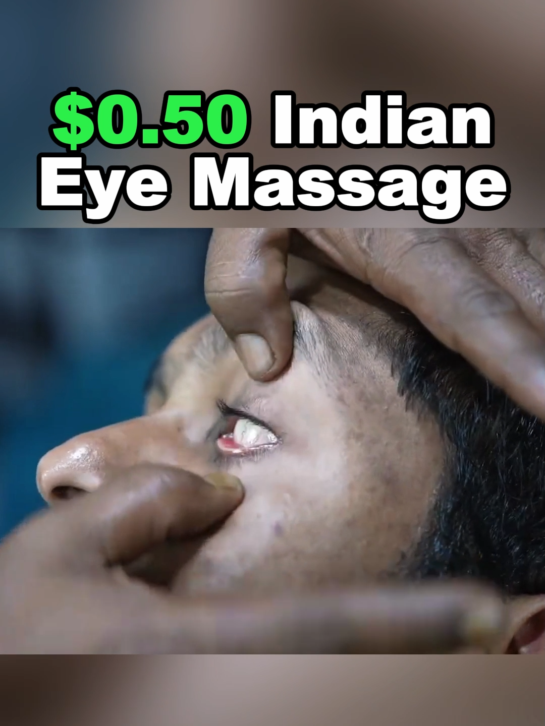 Only 0.5$!! Indian Eye Massage #foryou #foryoupage #massage