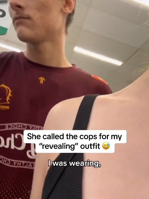 Imagine being that jealous, you call the police🤯 #outfit#copsontiktok#karen#security#jobsworth @arkbykomi She called the cops for my revealing outfit