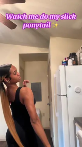 This was funnnn ✨✨ #tutorial #slickponytail #DIY #hairtok #hairstyle #beautyinfluencer #howto 