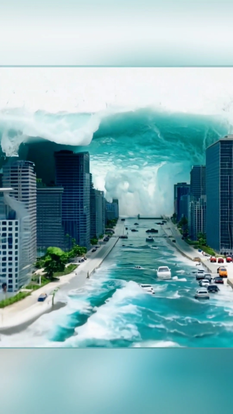 Tsunami #ondas #tsunami #mar #foryoupage #viral 