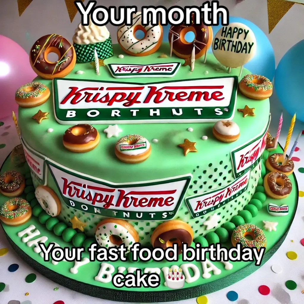 #yourmonth #yourmonthyourthing #birthmonth #fastfood #birthdaycake #foryou 