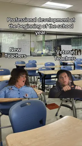 Summer is over! Professional Development has started. There are two types of teachers. #school #schoollife #teacher #teachers 