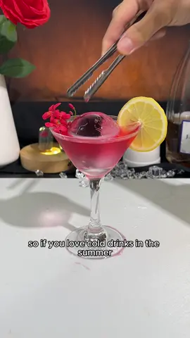 Indulging in the unrestrained feeling of slight intoxication🧊🍸#ice #iceball #tiktok #foryou #iceballmaker #drink #fyp #Summer 