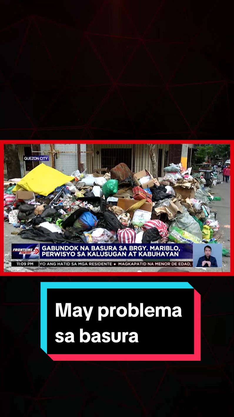 Umaalingasaw ang gabundok na basura na problema sa isang barangay sa Quezon City. Nakakaapekto na umano ito sa kalusugan at kabuhayan ng mga residente. #FrontlineTonight #News5 #BreakingNewsPH 