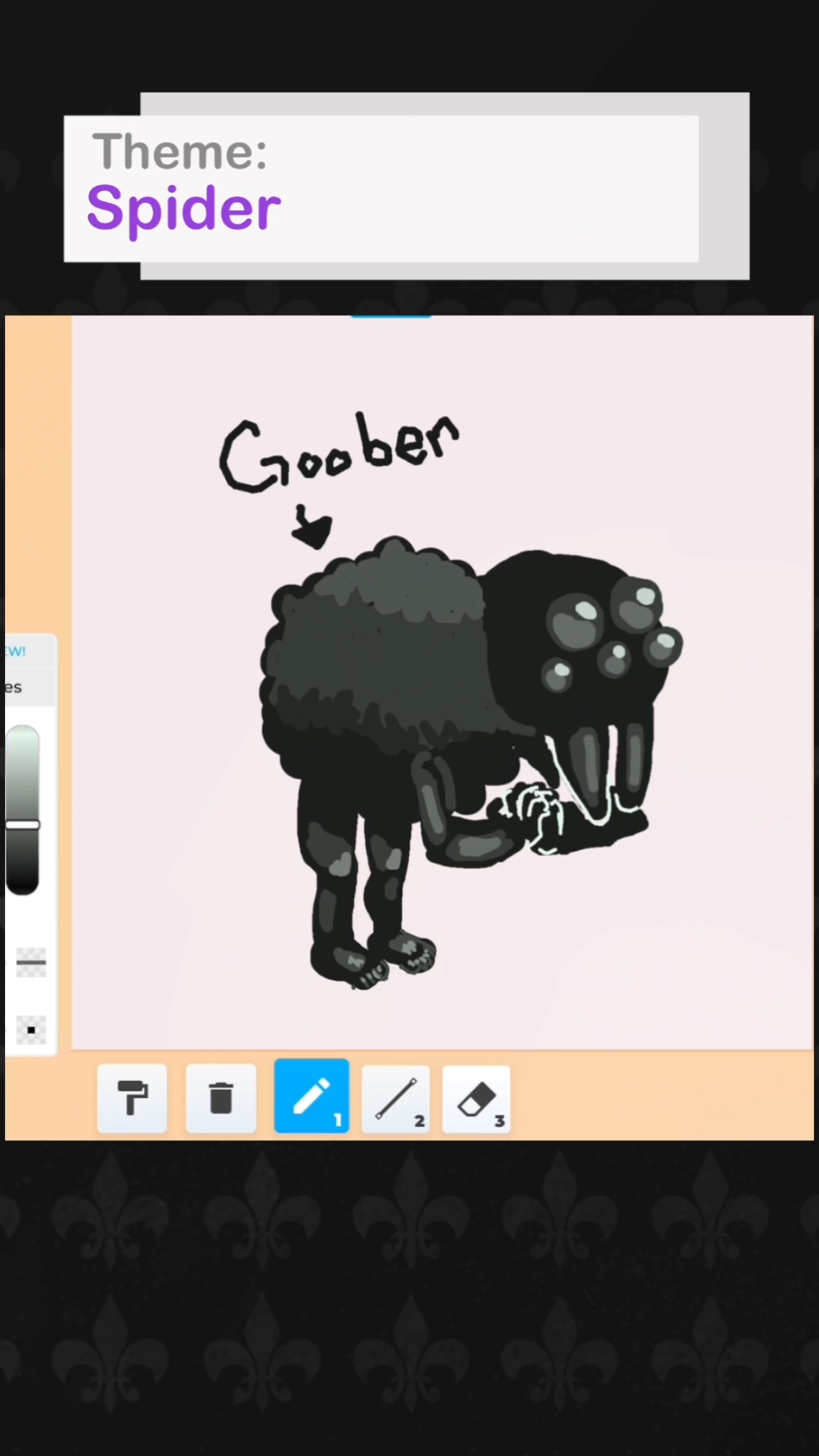 GOOBER!!! . . . . #speeddrawing #arttok #viral #fyp #drawing #apple #games #robloxfyp #roblox #painting #tiktok #speeddraw #foryoupage #spider #meme #mewing 