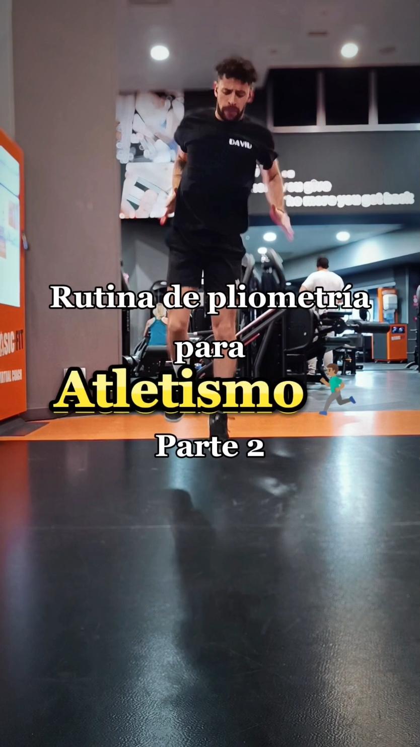 Parte 2 - Rutina de pliometría para atletismo 🏃🏽‍♂️ #velocidad #aceleracion #rapidez #correr #sprint #plio #pliometria #juegosolimpicos 