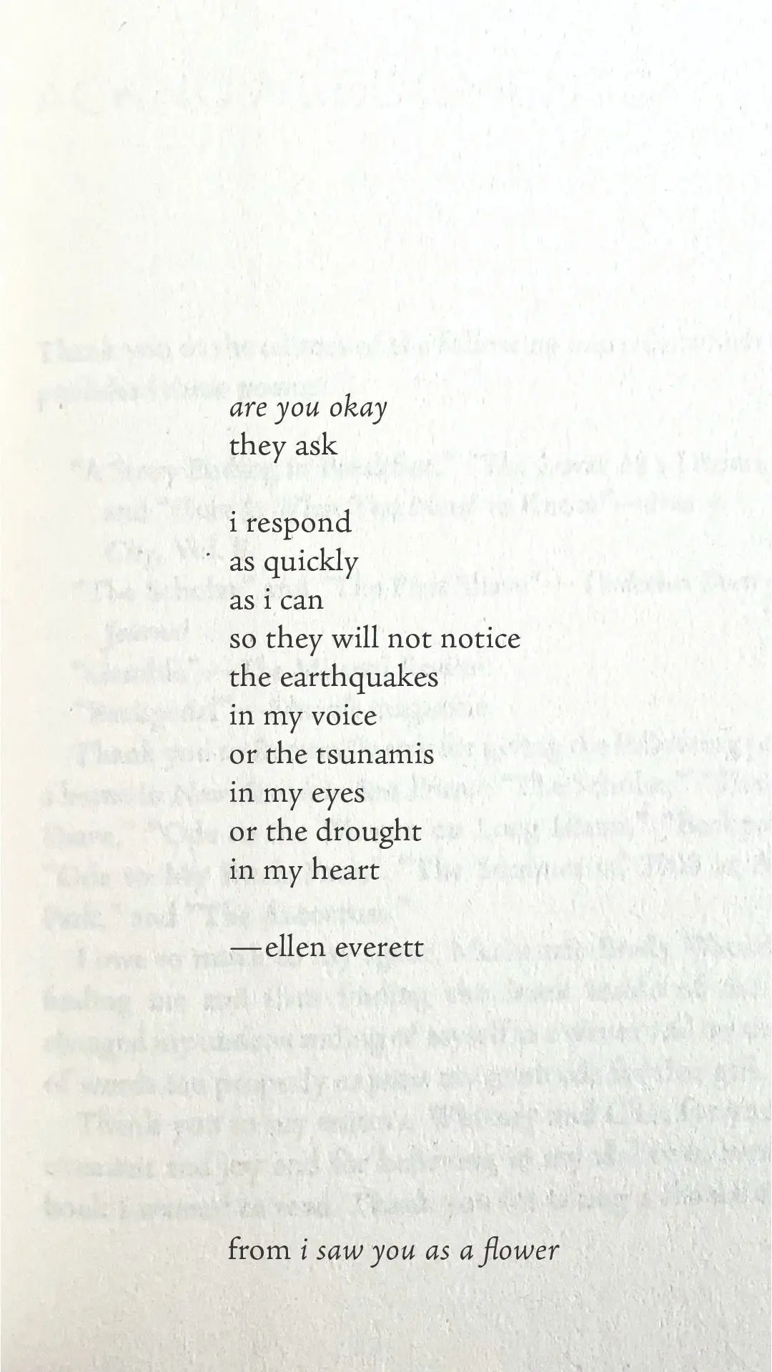 are you okay?💔 ————————— #poetry #poem #lovequotes  #poetrylovers #visualpoetry #poetrycommunity #poemoftheday #spokenword #spokenwordpoetry #weddingvows #weddingpoem #affirmations #lovepoems #lifequotes #lifepoetry #inspirationalpoetry #inspirationalquotes #cinematography #storytelling #encouragement #wordoftheday #inspirationalwords  poetry, love poetry, love poems, spoken word, spoken word poetry, poetry book, bookstagram, book recs, book aesthetic, quotes on love, heartbreak poetry, heartbreak quotes, breakup quotes, self-worth, cinematography, videography, travel writer, inspirational quotes, self love, motivational quotes, writers life, writing lifestyle, women authors, poetess, bookstagram, book community, reading, visual poetry, women writers, female writers, sad poems, heartbreak poetry, sad poetry, breakup poetry