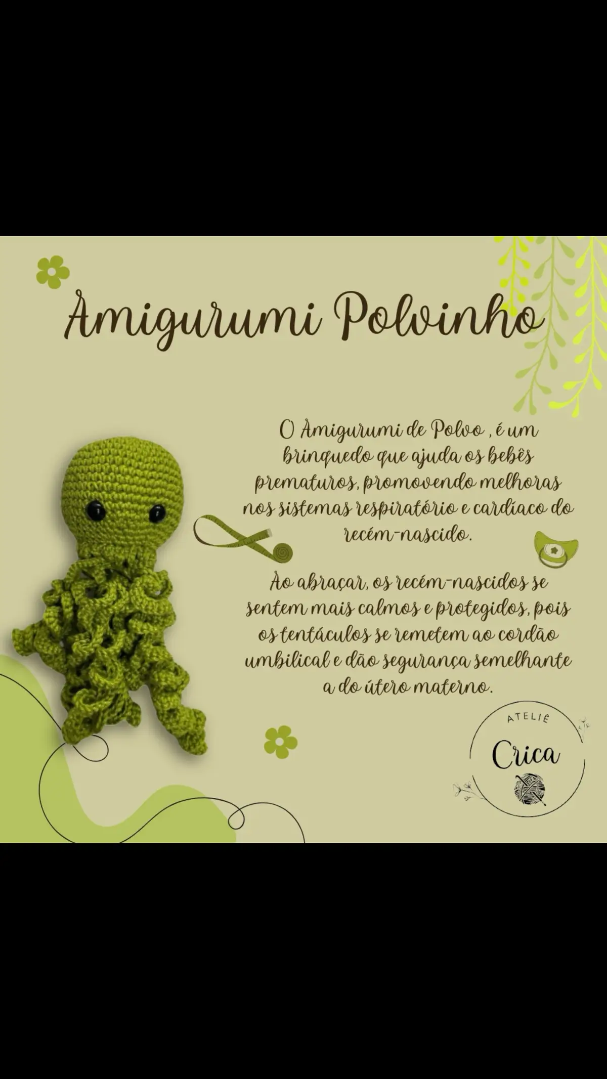 Polvinho de amigurumi para bebê recém nascido (varias cores)