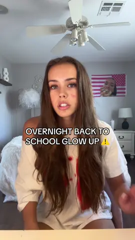 glow up w me for the first day!! #GlowUp #overnight #firstday #school #beauty #tips 