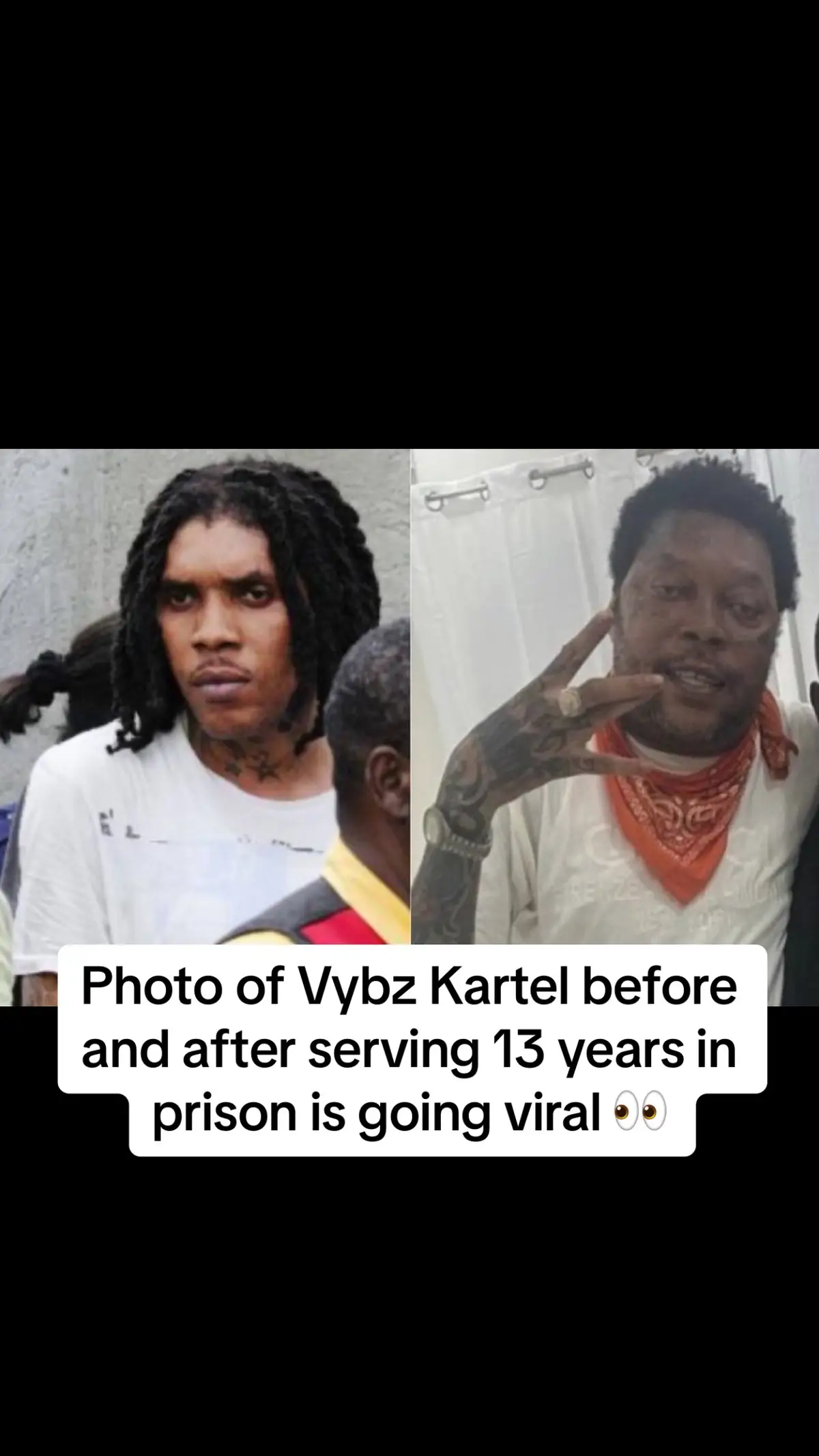 Photo of Vybz Kartel before and after serving 13 years in prison is going viral 👀