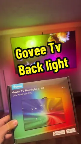 Govee Tv backlight will change the way you watch movies and play games #goveelights #goveetvbacklight #RGBlight #hometheater #ledlights #oledtv #tiktokshopbacktoschool 