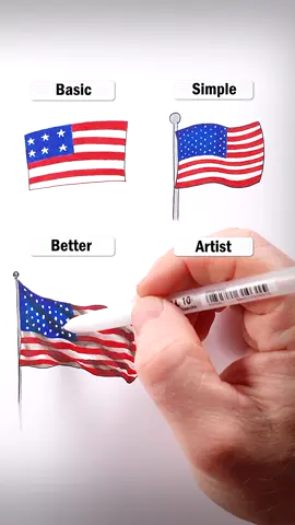 Draw Flags! #easy #drawing #art #tutorial #howtodraw #flag #usa #theboys 