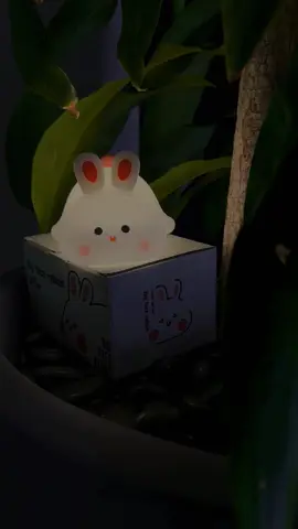 my Cutie Pookie Lamp🥹😇 #night #light #cute #bunny #viral #fyp #TikTokMadeMeBuyIt #aesthetic #bunnylamp 