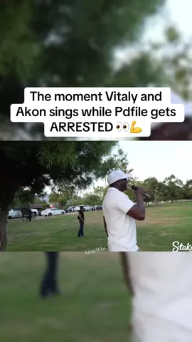 The moment Vitaly and Akon sings while Pdfile gets ARRESTED 👀💪 #vitaly #akon #viral #fyp 