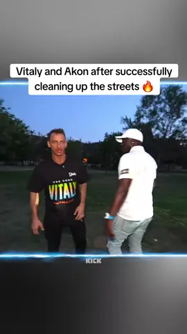 Vitaly and Akon after successfully cleaning up the streets 🔥 #vitaly 