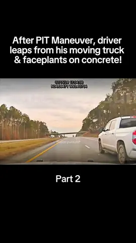After PIT Maneuver, driver leaps from his moving 2 #cops #cop #police #audit #copsaudit #chase #pursuit