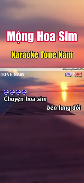 Mộng Hoa Sim Karaoke Tone Nam #xuhuong  #monghoasim