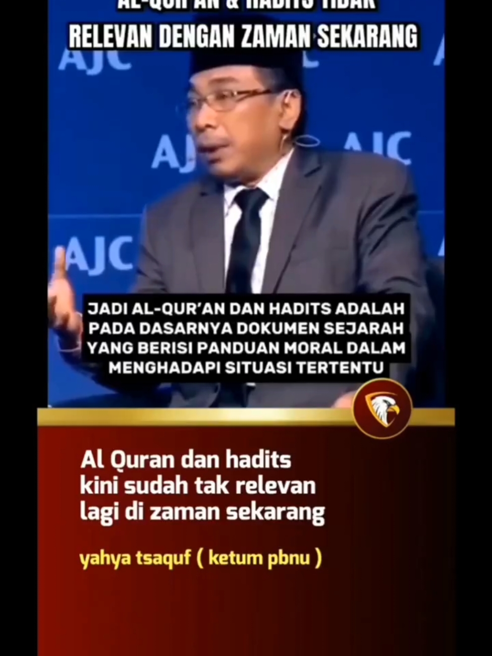 NGERI-NGERI SEDAP nih ketua PBNU. Quo Vadis NU jika ketuanya model ginian 😆  Liberalisme merasuk sampai tokoh Nahdiyin...! #pbnu #staquf #liberalisme #hadis #kemenag 