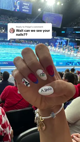 Replying to @Paige OLYMPIC NAILS 🇫🇷✨🇳🇵 #olympicnails #parisolympics #parisolympics2024 @paris2024 @Olympics 