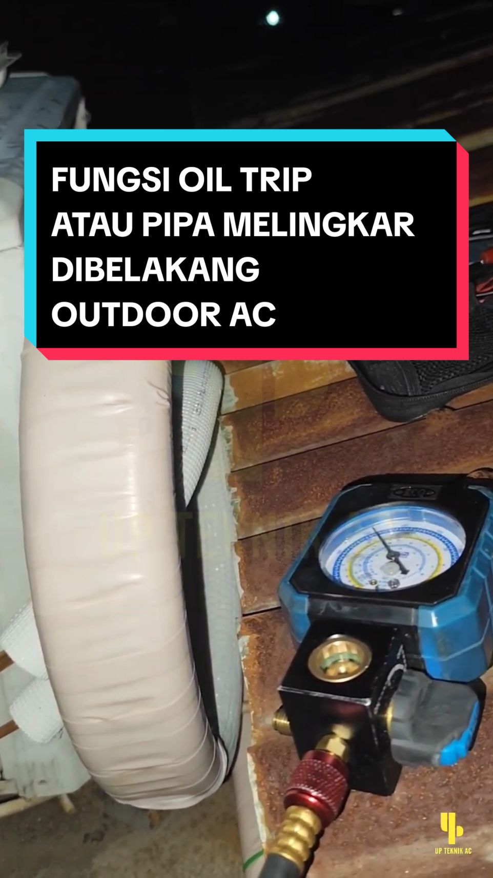FUNGSI OIL TRIP ATAU PIPA MELINGKAR DIBELAKANG OUTDOOR AC #pipaac #oiltrip #airconditioner #serviceacmakassar #perbaikanacmakassar #acmakassar #edukasiac #upteknikac #ac 