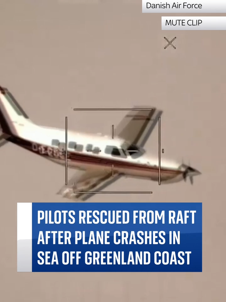 When it crashed, The German-registered aircraft was en route to the Narsarsuaq settlement in Greenland. The Danish Navy, Air Force and Arctic Command units coordinated a rescue after receiving a mayday call from the two men. #plane #greenland #crash