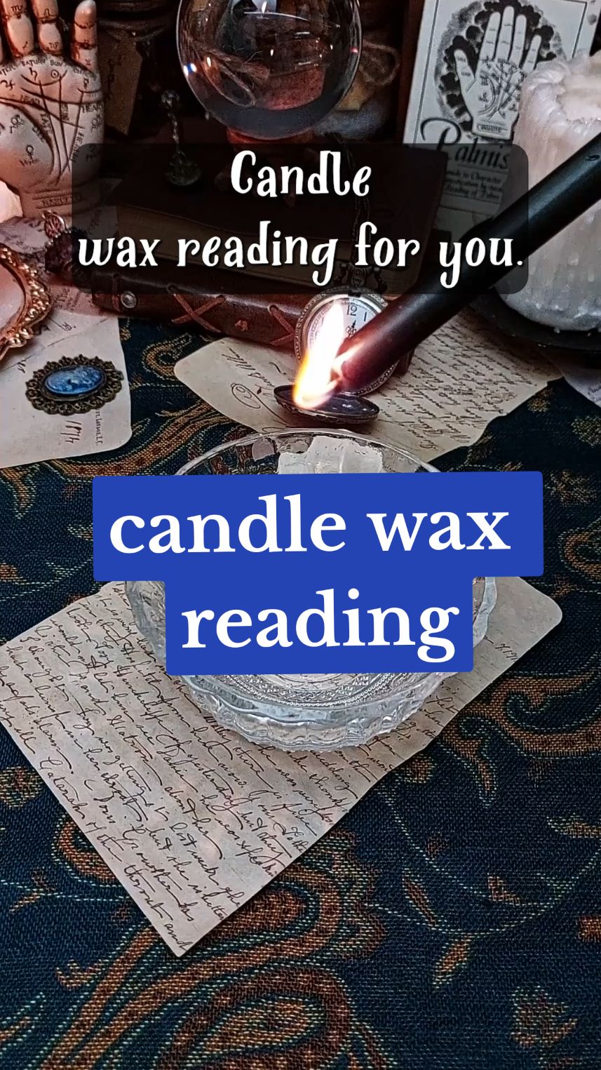 Candle Wax Reading For You 🕯 #psychicreading #candlewaxreading #witchtok 