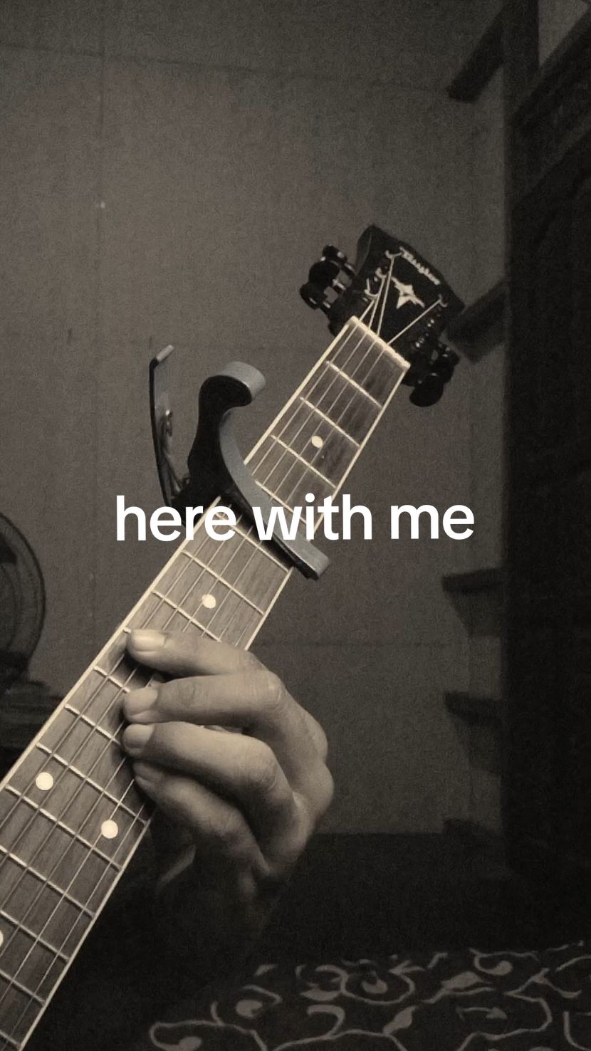 here with me - d4vd #fingerstyle #cover #petikan #chord #fyp 