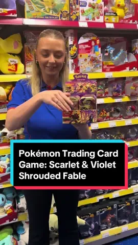 CALLING ALL POKÉMON FANS! 🚨  Pokémon Trading Card Game: Scarlet & Violet Shrouded Fable is OUT NOW! 💥😎 Product codes: 237399, 237395, 237397, 237396, 237398, 240587 #smythstoys #pokemon #pokemontcg #pokemontiktok #pokemoncards #pokemoncommunity #toytok #trend #packopening #fyp 