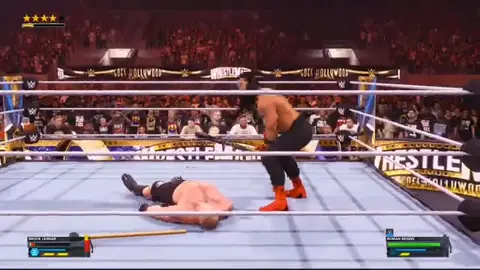 Roman regin vs Brock Lesnar in wwe2k24  
