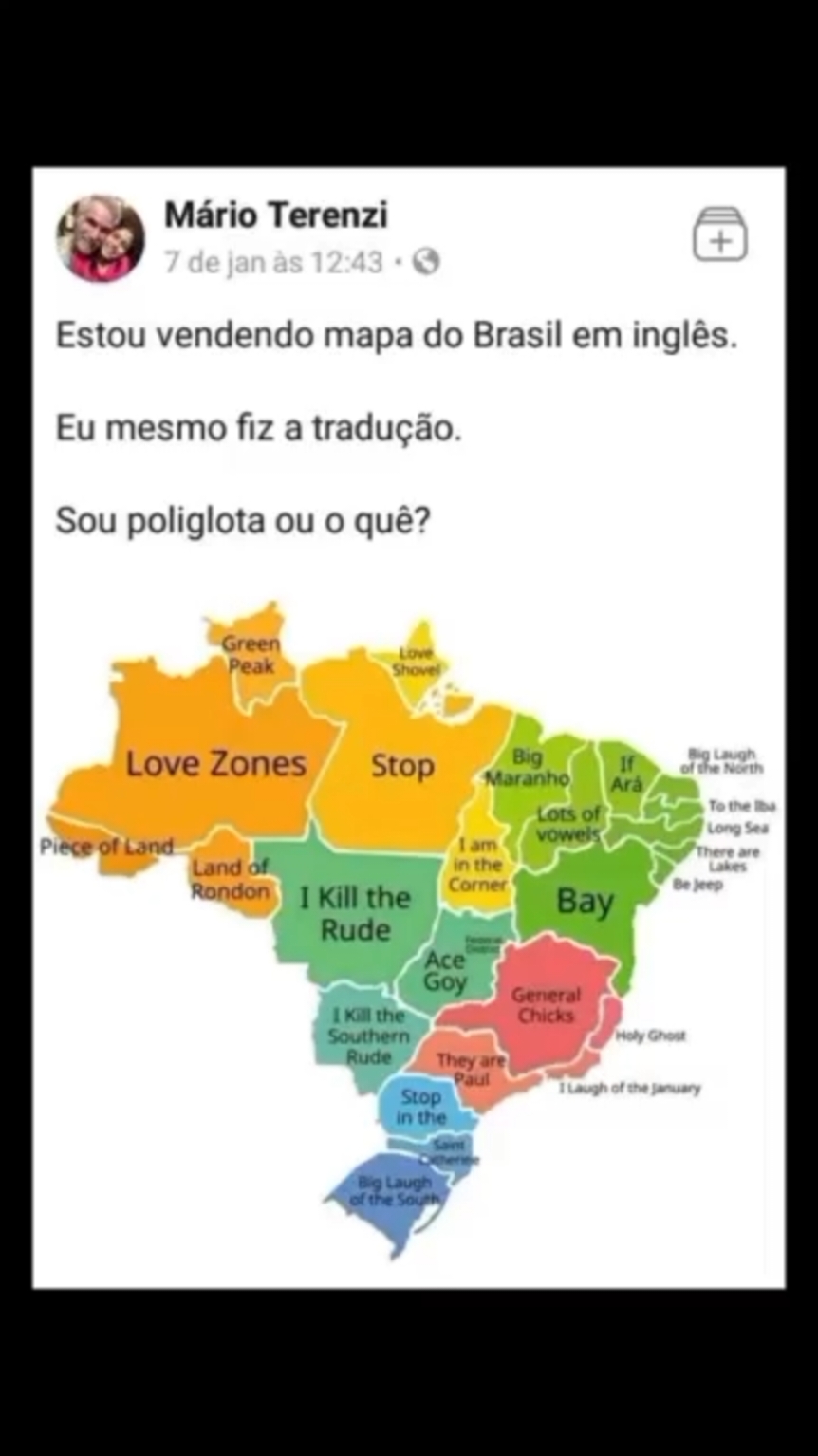 Ele traduziu o Brasil todo em inglês 🤔 #memes #memesbrasil #memesbr #meme #memestiktok 