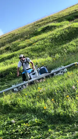 Wildheuen am Eggberg 2024 | Apprentice Maurus | farm from @KonradAnhorn | #grossgaden #swissmeli #switzerland🇨🇭 #anhornwildheu #farmerlife #brielmaiermotormäher #stantönien #graubünde 