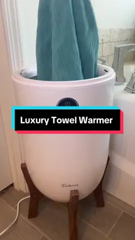 I finally got my towel warmer I have always wanted! #towelwarmer #warmtowels #showerroutine #bathroomessentials #bathroommusthaves #pamperyourself #luxurybathroom #momtoks 