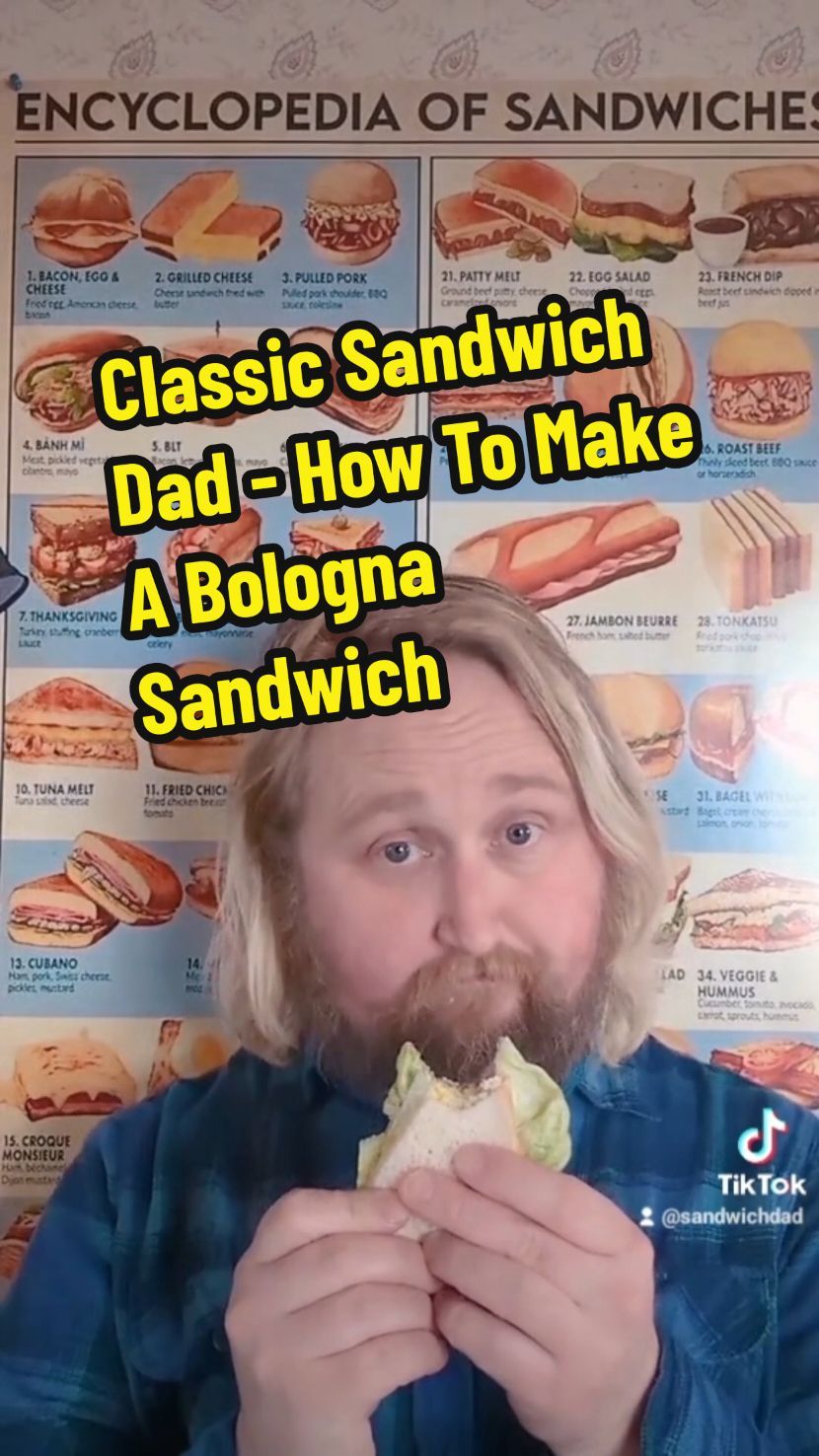 Classic Sandwich Dad - How To Make A Bologna Sandwich (in the style of Wes Anderson) #bologna #sandwich #baloneysandwich #wesanderson #sandwichdad #sandwichesoftiktok #sandwichtiktok #fyp 