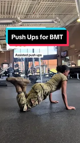 Replying to @simpentity A couple ways to get better at push ups for bmt! I reccommend doing some form of pushups everyday til you leave💪🏽 #gym #military #bmt #militarytiktok #militarywomen #militaryfitness #miltok #airman #airforce #GymTok #Fitness #FitTok 