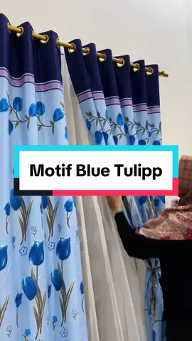 Rekomendasi gorden jendela nuansa warna biruu motif blue tulip🩵 #fyp #gorden #gordenminimalis #gordentulip #gordenpintu #gordenjendela 